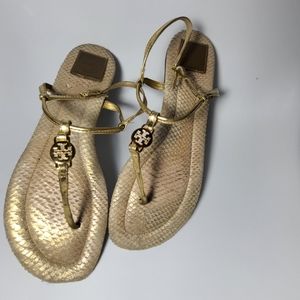 Tory Burch Emmy Sling back T-strap flat Sandals